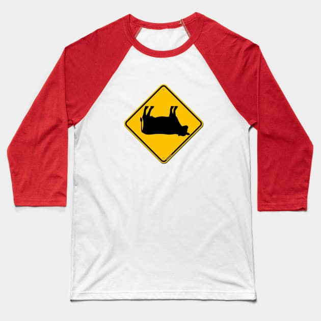 Yield to Cow Tipper Baseball T-Shirt by wifecta